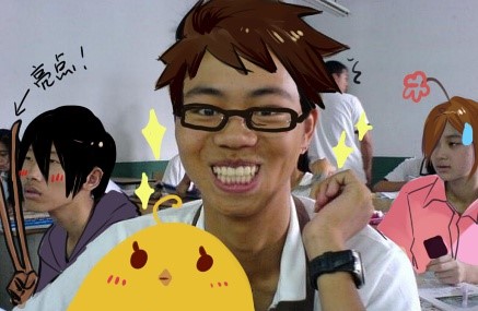 "龅牙哥"ps照网上爆红 超级销魂有木有(组图)