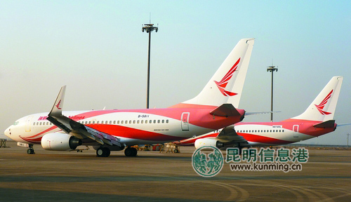 瑞丽航空已完成b-5811,b-5812飞机喷涂进入冬季,因天气原因造成航班