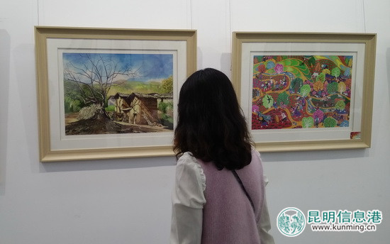 昆明市市级机关“喜迎十九大 共筑中国梦”书画展开幕