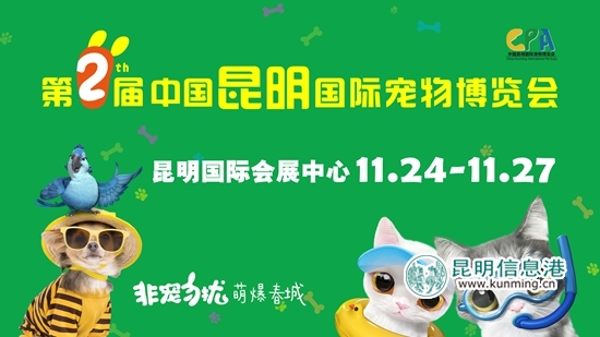 第二届昆明国际宠物博览会24日开幕 丰富活动“萌倒”春城 