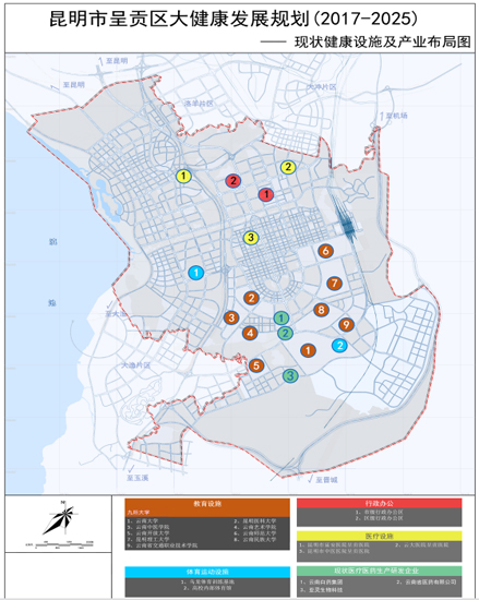 (来源于《昆明市呈贡区大健康发展规划(2017-2025年)》)