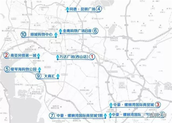 主要商业区周边道路通行状况